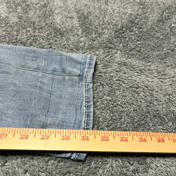 BKE Jeans Mens 28 (28x31) Alec Straight Thick Stitch Western Blue Denim Pant - Picture 11 of 12